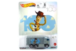 Hot Wheels DLB45-HKC92 Hiway Hauler "Woody" Eisblau - Disney 100th 4/5 Maßstab 1:64 Modellauto