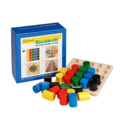 Egermann 2085 Steckspiel Steckbrett "Reihe" Holz Erzgebirge