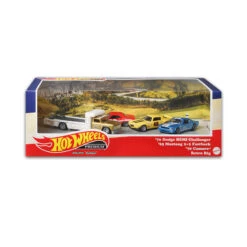 Hot Wheels GMH39-83 Geschenkset "Going To The Race" 4er Set Maßstab Ca. 1:64