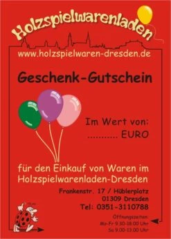 Gutschein Als Geschenk über 80,- Euro