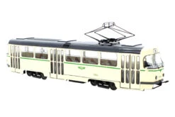 PremiumX PCL47136 Tatra T4D Straßenbahn "Magdeburg" Creme Maßstab 1:43 Modellfahrzeug