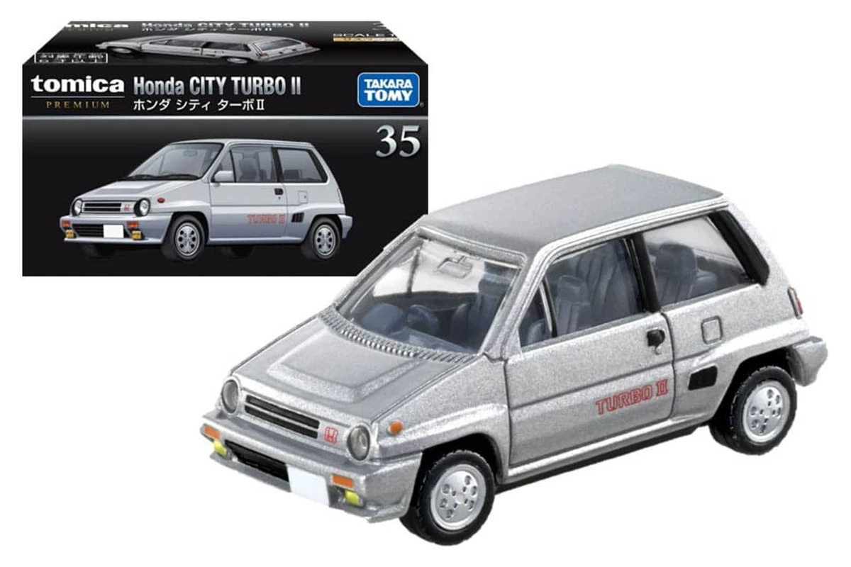 Tomica Premium 35 Honda City Turbo II Silber Maßstab 1:55 Modellauto 6 Tomica Premium 35 Honda City Turbo II Silber Maßstab 1:55 Modellauto – Bild 4