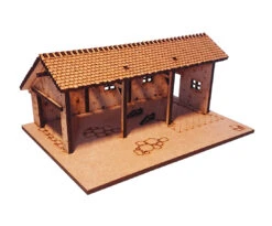 Sjo-cal SJO64004 Diorama Barn Finds "Scheune" Bausatz Lasergeschnitten Maßstab 1:64 -Spielwarenladen Sjo cal 2 Diorama Barn Finds Scheune