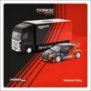 ***Tarmac T64-080-ADV Pandem Yaris "ADVAN" Inklusive LKW Schwarz/rot Maßstab 1:64 Modellauto -Spielwarenladen T64 080 ADV Pandem Yaris ADVAN With Truck Packaging schwarz rot