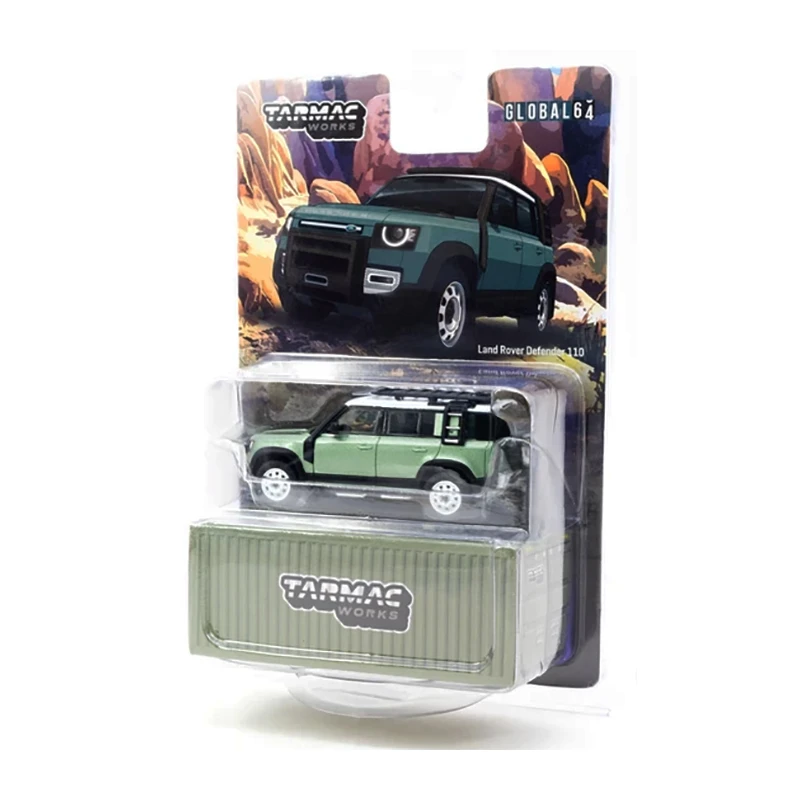 Tarmac T64G-020-GR Land Rover Defender 110 Grün Metallic Maßstab 1:64 Modellauto 5 Tarmac T64G-020-GR Land Rover Defender 110 Grün Metallic Maßstab 1:64 Modellauto – Bild 3