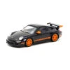 Tarmac 643066004 Porsche 911 GT3 RS (997) Schwarz/orange Collab Mit Minichamps 1:64 Modellauto -Spielwarenladen T64MC 001 BK 1 Porsche 911 GT3 RS 997 schwarz orange