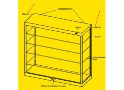 Triple9 Sammlervitrine 1:64 Mit 5 Etagen, Schwarz Mit Spiegel Und LED Beleuchtung T9-648850Mbk -Spielwarenladen T9 648850Mbk 5