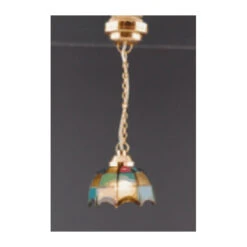 Creal 2219 Hängelampe "Tiffany" LED Mit Batterie 1:12 Für Puppenhaus