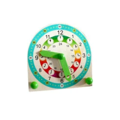 Hess 14659 Stand Kinder-Lernuhr "Uhrzeit" 18 Cm Holz