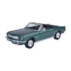 Motormax 73212 Ford Mustang Cabriolet Grün Metallic 1964 Maßstab 1:24 Modellauto
