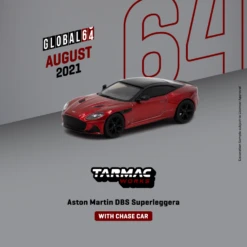 Tarmac T64G-004-RE Aston Martin DBS Superleggera Rot Metallic Maßstab 1:64 Modellauto IXO -Spielwarenladen tarmac t64g 004 re aston martin dbs superleggera rot metallic 17854